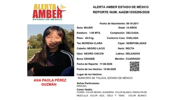 Alerta Amber: Se busca a Ana Paola Pérez Guzmán, desaparecida en Toluca