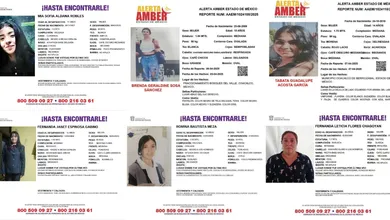 Cinco de estas mujeres desaparecidas son menores de edad y una es mayor de edad.