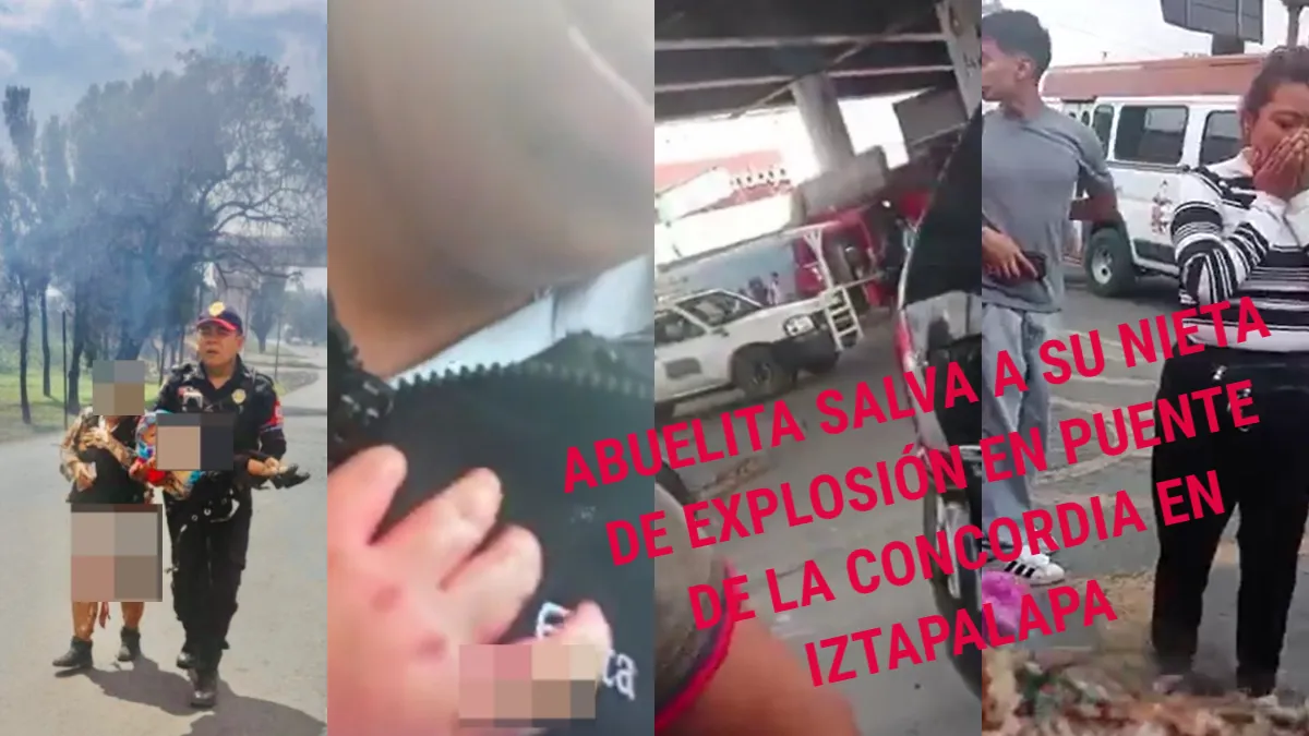 Abuelita salva a su nieta tras explosión en Iztapalapa; VIDEO conmueve a México.