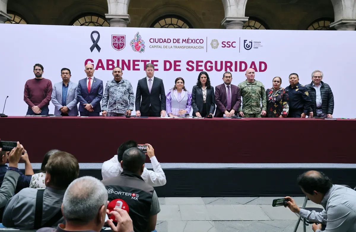Clara Brugada presentó informe de seguridad
