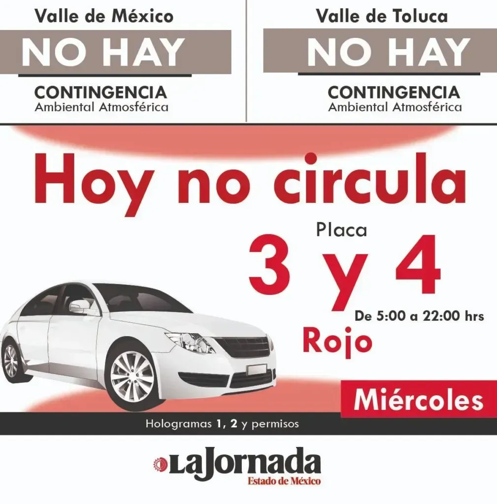 Hoy No Circula Miércoles: ¿Qué autos no circulan este 25 de febrero?