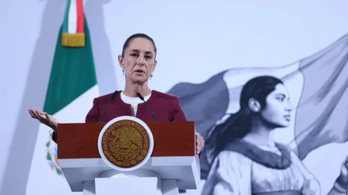 Claudia Sheinbaum fue cuestionada sobre el abogado de 'El Mayo' Zambada en Palacio Nacional.