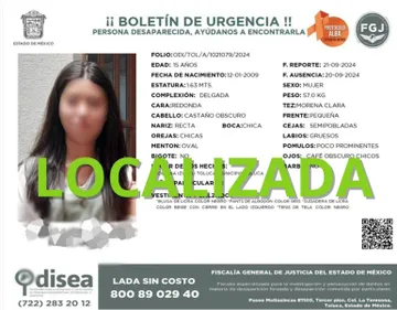 FGJEM localiza a alumna de la UAEMéx en Veracruz