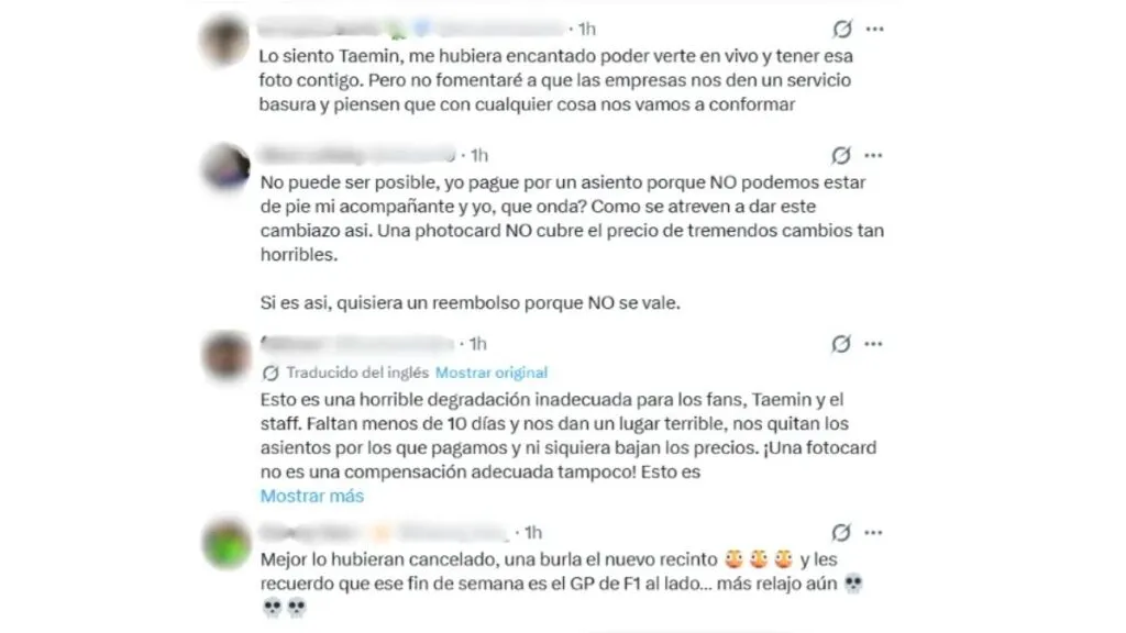 Promotora cambia recinto para el concierto de Taemin en CDMX; fans aseguran que ‘no es lo que se prometió’