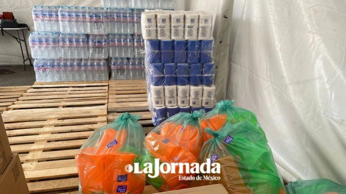 Central de Abasto de Ecatepec acopia víveres para damnificados de Chalco