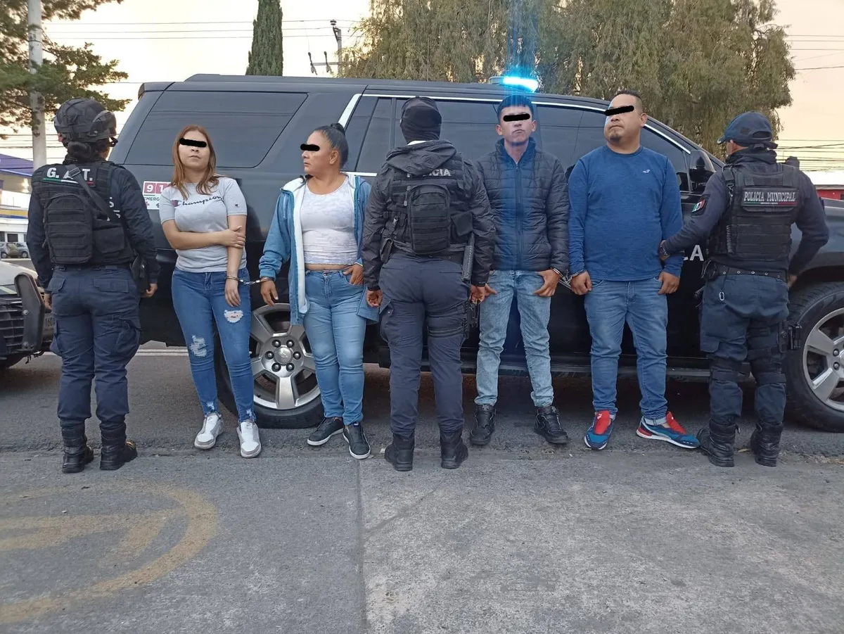 Detenidas cuatro personas por robo en Toluca
