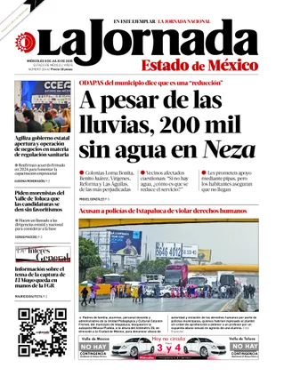 La Jornada Edomex | 08 de julio de 2026