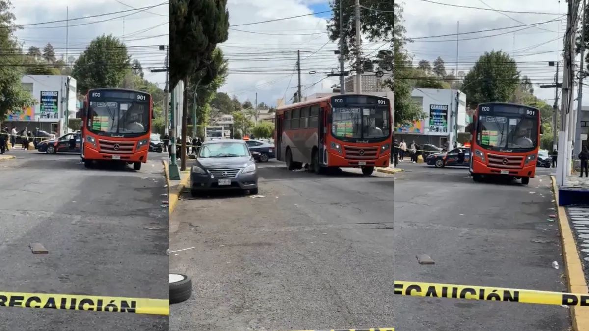 Mujer pierde la vida tras ser atropellada por autobús en Toluca