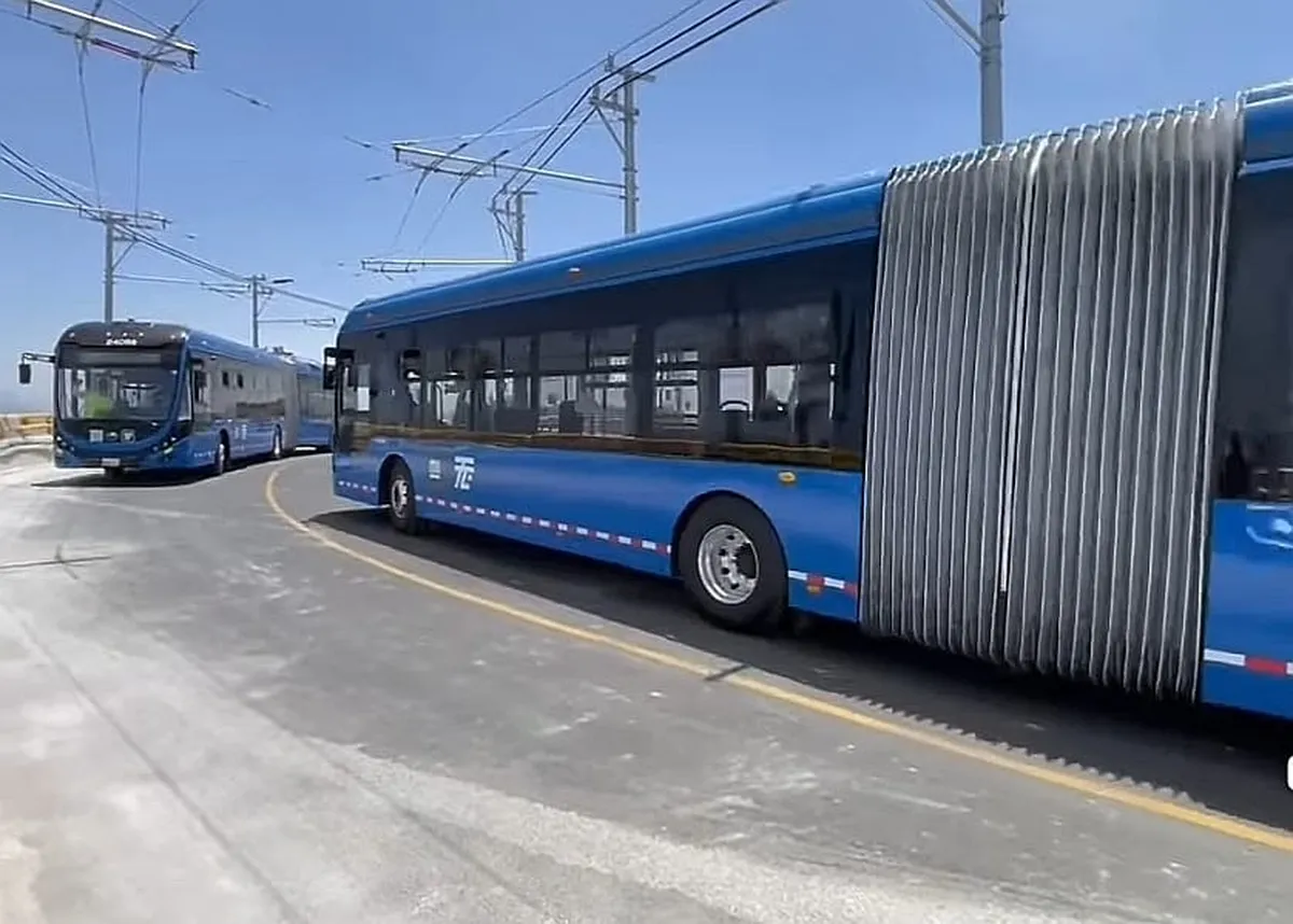 ¡Ya casi! Realizan pruebas operativas del Trolebús Chalco-Santa Martha