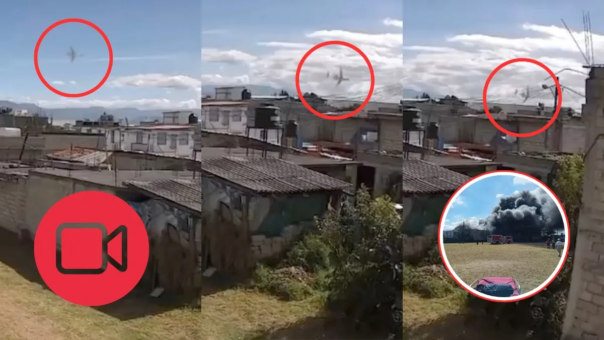 Zona industrial de Toluca donde se registró el desplome de una avioneta cerca del aeropuerto.