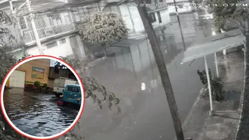 Neza presentó afectaciones por lluvia de anoche