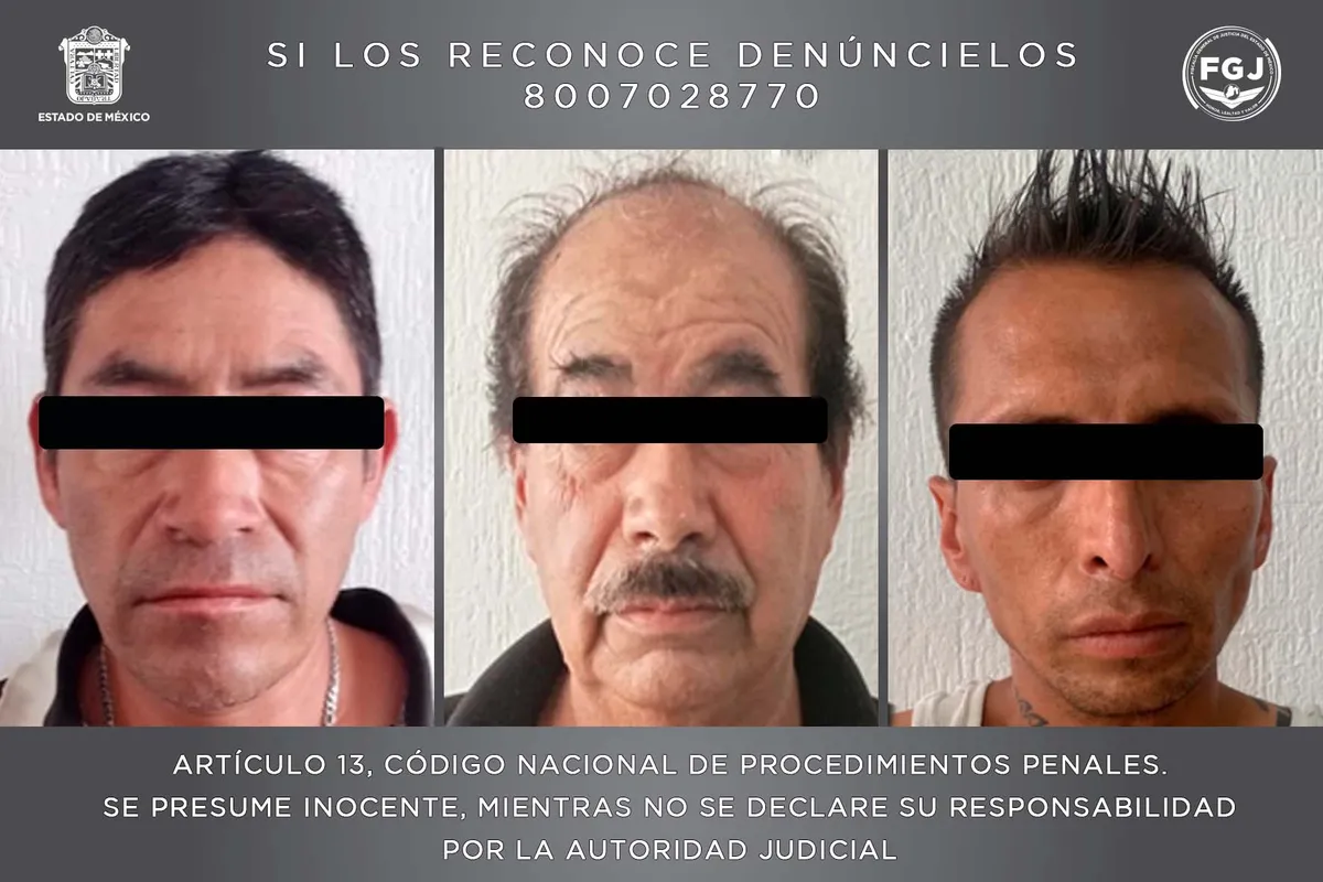 Chimalhuacán: Son vinculados a proceso tres hombres del cártel de Michoacán