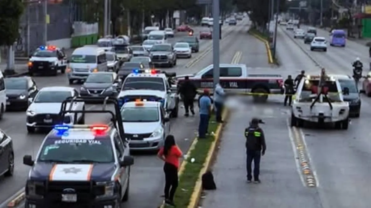 Fallece biker sobre la  López Portillo en Tultitlán