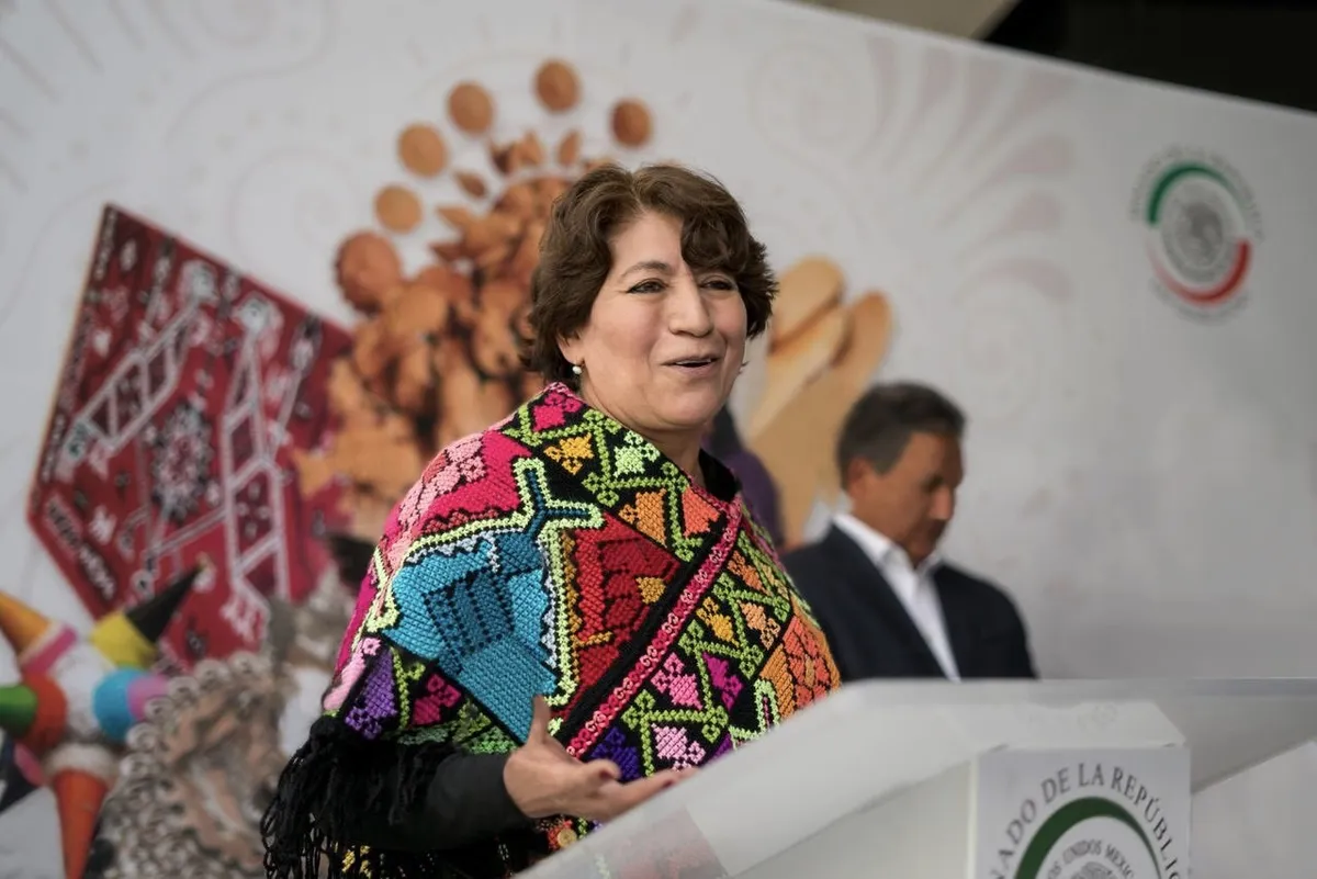 Delfina Gómez se despide del Senado