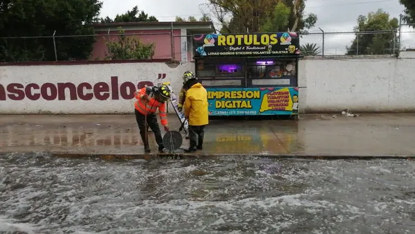 Ecatepec: Bajan a ocho los puntos de inundación