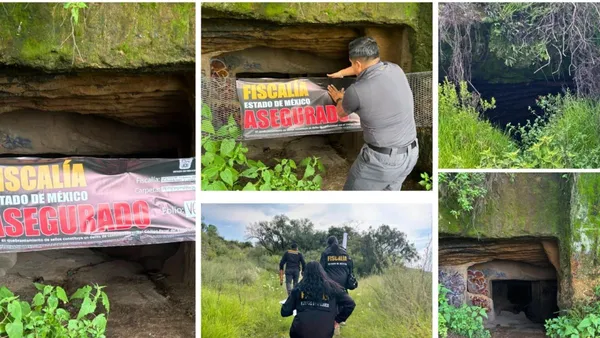 FGJEM asegura cuevas del Cerro de la Condesa en Atizapán