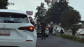 Bloqueo y balacera en la Toluca- Palmillas