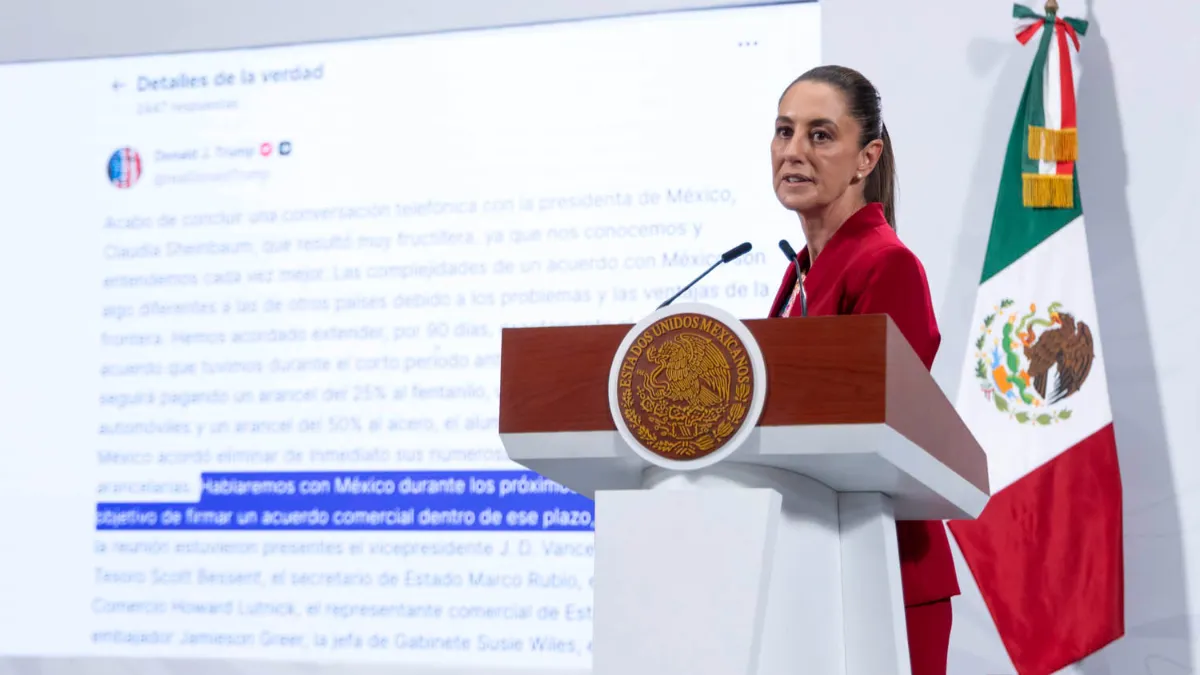 La presidenta Sheinbaum respondió a Donald Trump y reiteró que México defenderá su soberanía y decisiones internas.