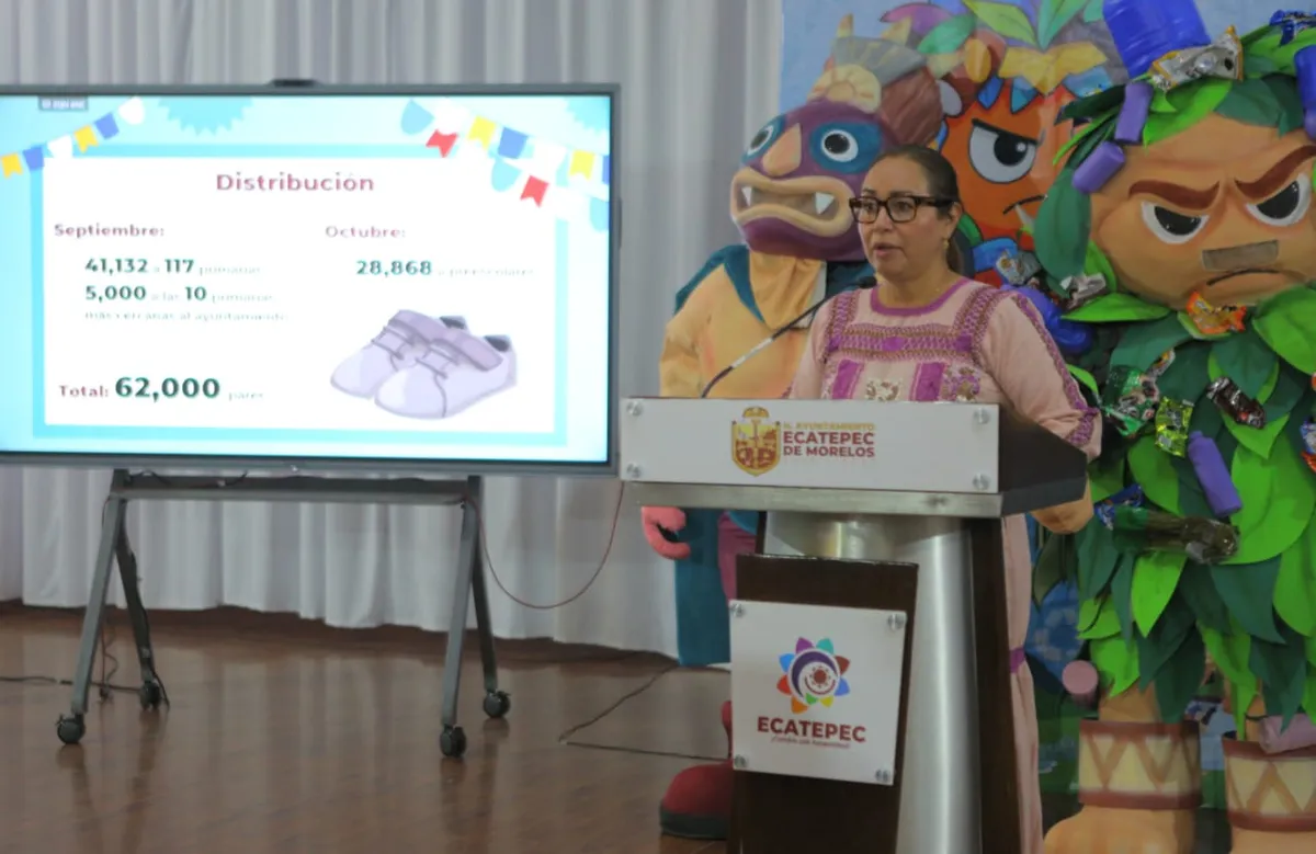 Gobierno de Ecatepec entregará 62 mil pares de zapatos a estudiantes