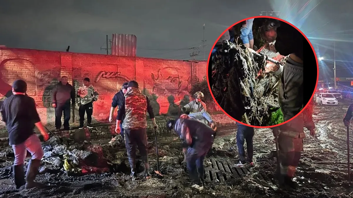 Buscan a menor desaparecido en Calimaya al ser arrastrado por río tras fuerte tormenta [VIDEO]