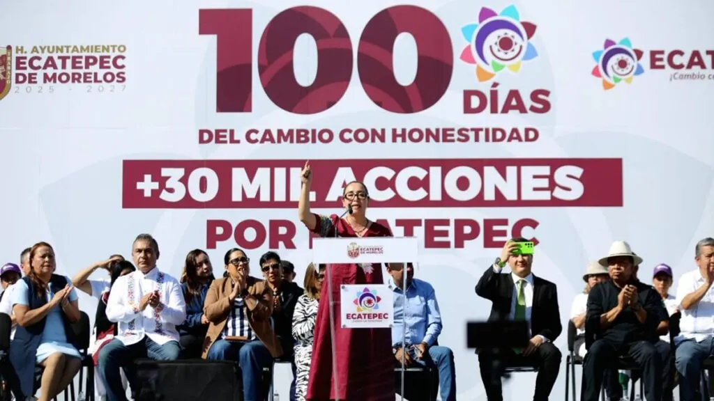 Azucena Cisneros rinde informe por 100 días de gobierno en Ecatepec