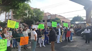Manifestación de trabajadores del IMSS paralizó Naucalpan durante cinco horas
