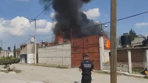 Habitantes reportan incendio en predio del norte de Toluca