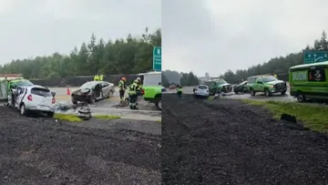 Accidente en la Toluca-Zitácuaro moviliza a los servicios de emergencias