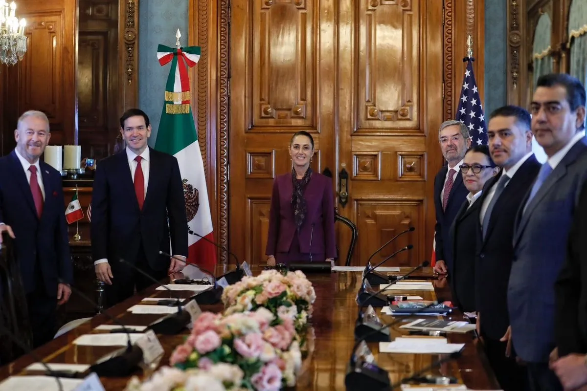 La presidenta Claudia Sheinbaum y el secretario de Estado de EE.UU., Marco Rubio, anunciaron un plan conjunto para reforzar la seguridad fronteriza y combatir a los cárteles.