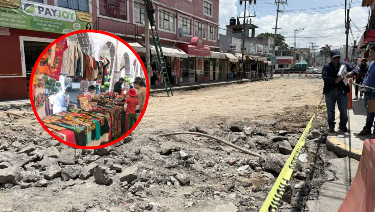 Reduce venta de comercio en 50% por obras en Tenango