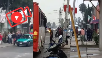 Chofer de transporte y particulares se pelean en la Toluca-Temoaya [VIDEO]