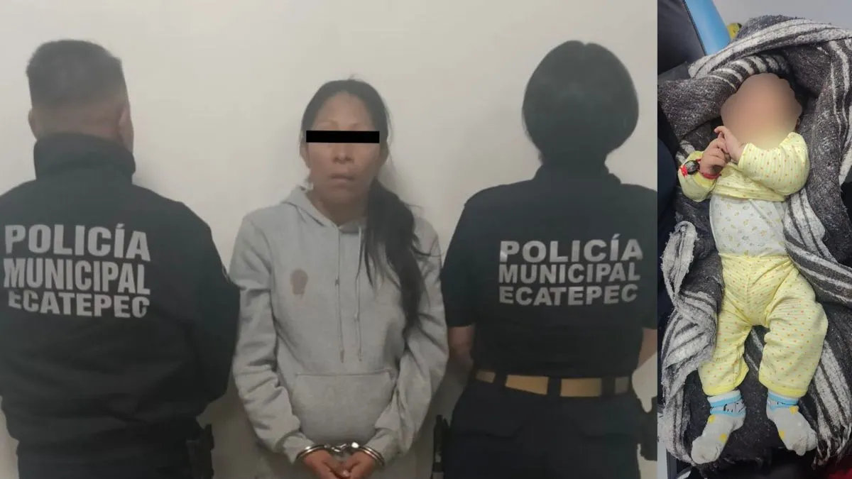 Detienen a mujer que abandonó a su bebé en Ecatepec