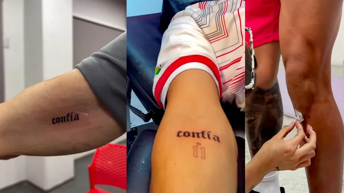 “Confía”, El tatuaje sensación entre jugadores, cuerpo técnico y aficionados del Toluca FC