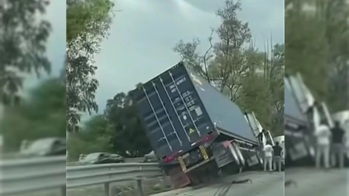 Choque múltiple en la autopista México–Querétaro afecta la circulación