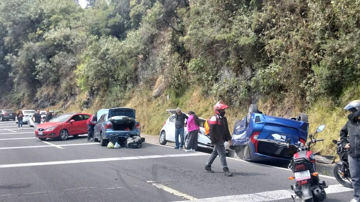 Accidente en la México-Toluca provoca caos hoy 24 de marzo