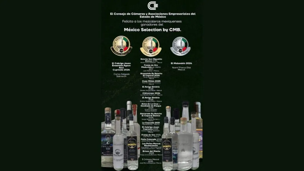 Mezcales del Edomex ganan medallas en el Concurso Mundial de Bruselas