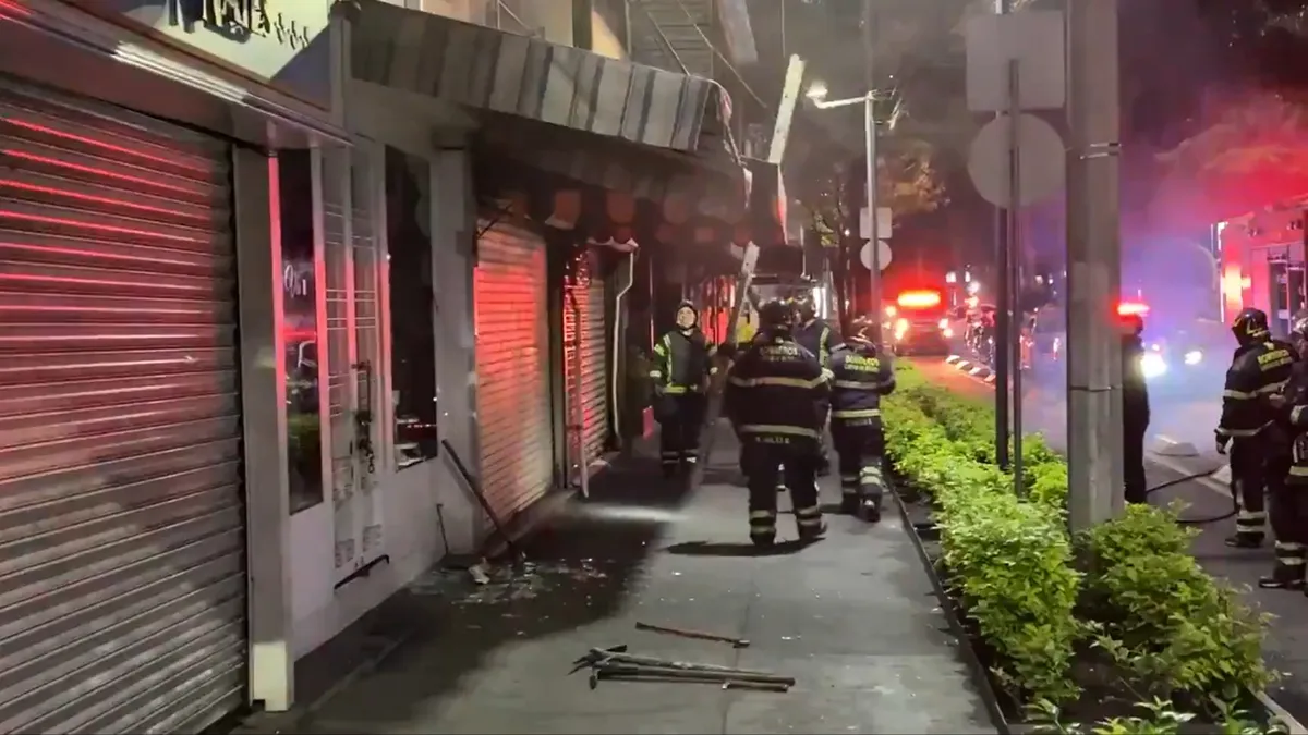 Incendio afecta pastelería en Polanco