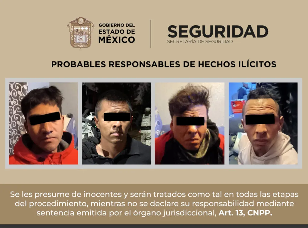 Detenidos ocho presuntos narcomenudistas en Chicoloapan