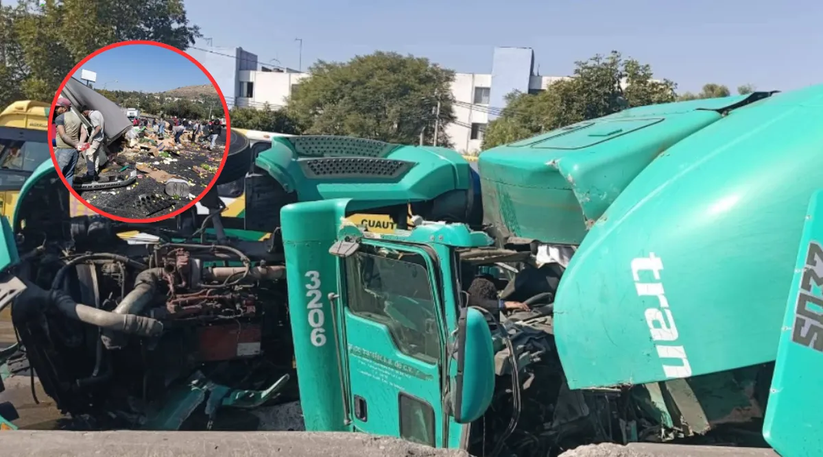 Accidente en Tlalnepantla genera fuerte congestionamiento