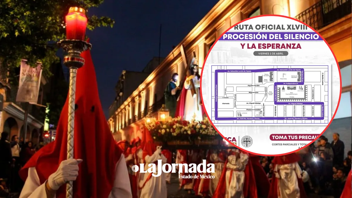 Toluca alista cierres viales por la Procesión del Silencio este viernes