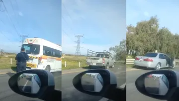 Carambola de autos complica circulación en la Toluca-Atlacomulco [VIDEO]