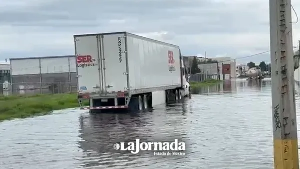 Inundaciones afectan acceso en zona industrial de Lerma