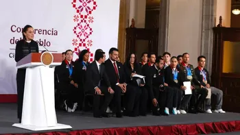 Sheinbaum recibió a medallistas mexicanos tras el récord en Juegos Centroamericanos conseguido en República Dominicana.