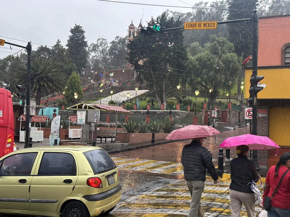 Metepec: Familias desafían el frío para disfrutar del fin de semana