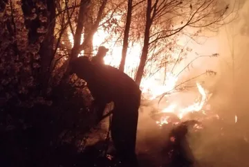 Incendio en el Nevado