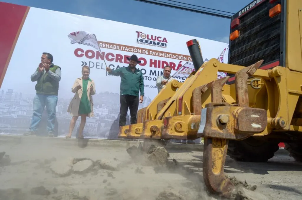 Cumple Adolfo Solís compromiso con Mina México y fortalece lazos con Toluca en obra regional