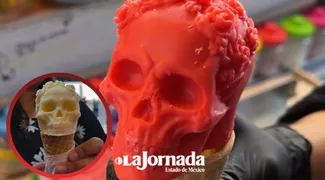Helados de calaveritas en Toluca como parte de la celebración del Día de Muertos