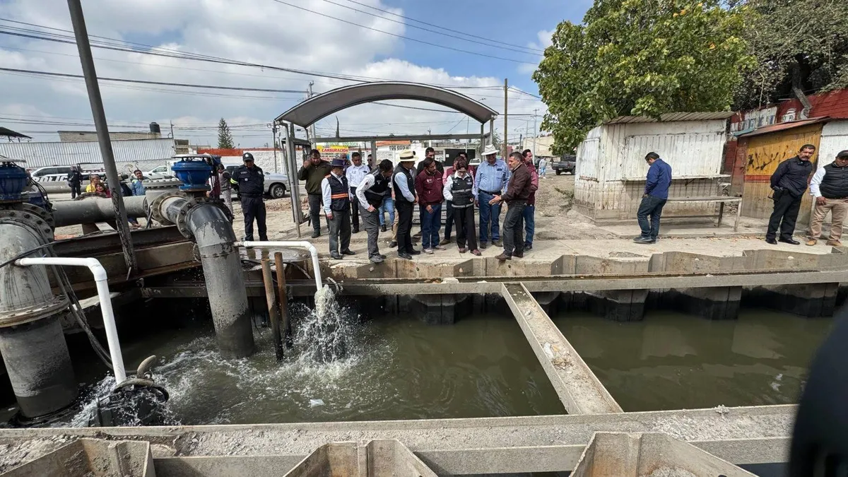 Concluyen obras en el Colector Solidaridad para prevenir inundaciones en Chalco