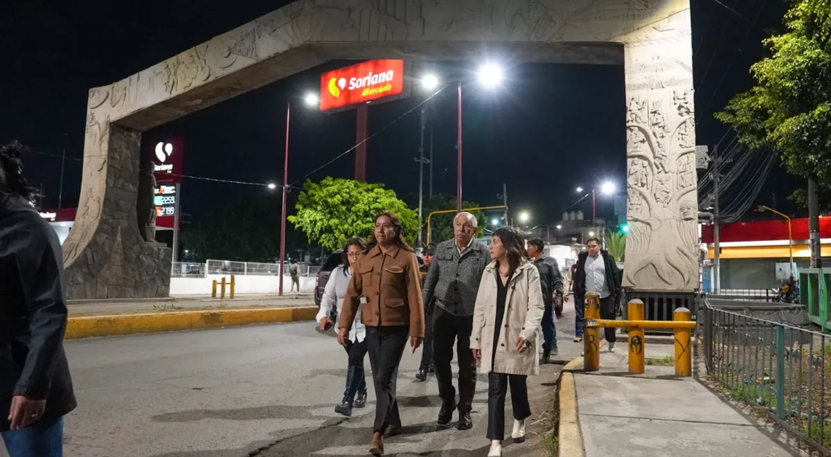 Chimalhuacán se ilumina: Avanza programa “Senderos Seguros” en 15 vialidades estratégicas