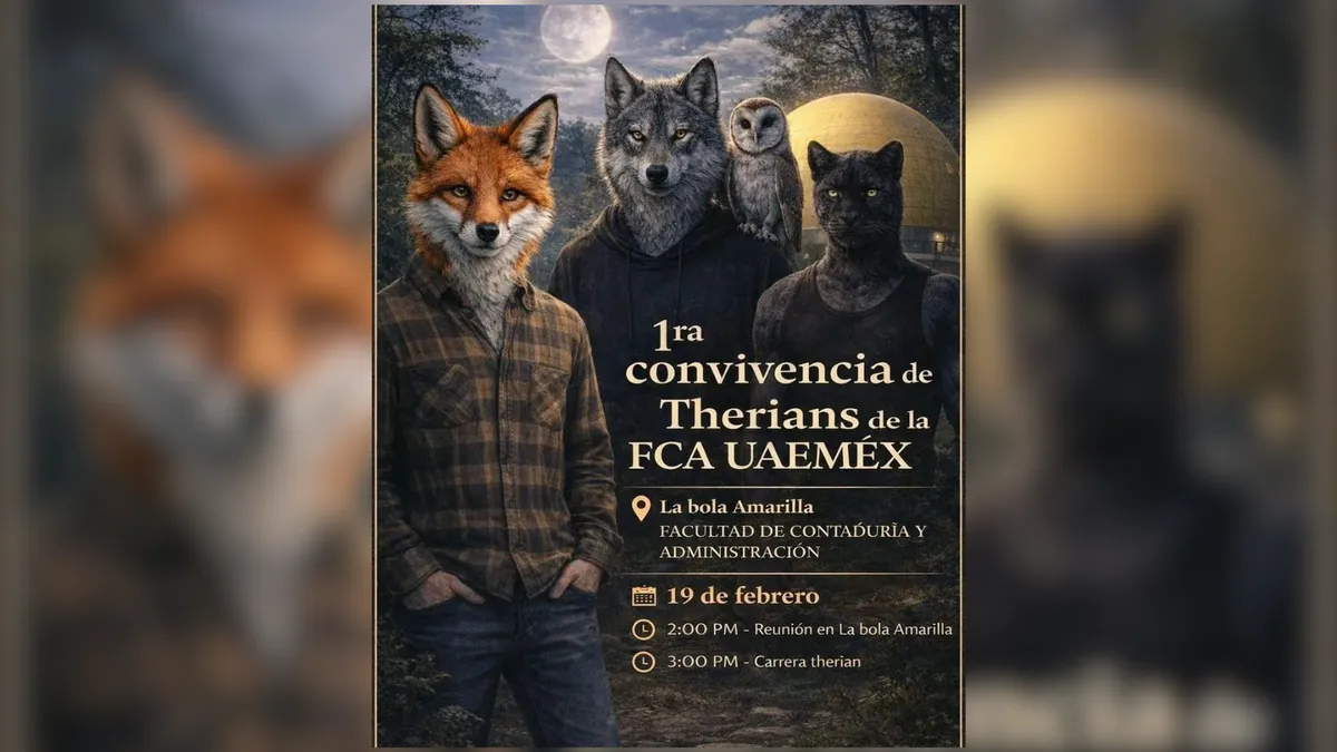 La actividad iniciará a las 14:00 horas con una reunión general y posteriormente, a las 15:00 horas, se llevará a cabo una dinámica denominada “Carrera Therian”.